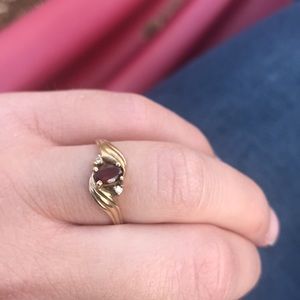 Ruby 10k gold ruby ring